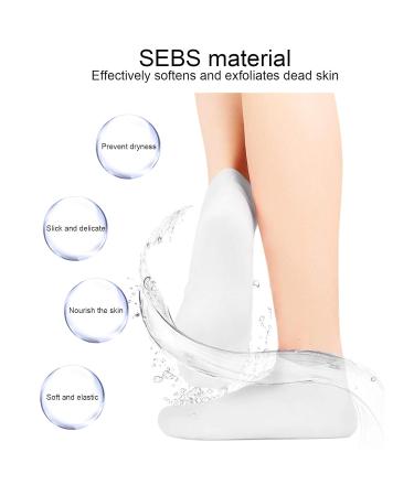 2 Pairs Moisturizing Foot Spa Socks | Hydrating Peel Treatment for Soft Feet - International Shipping - Buy Online on GoSupps.com