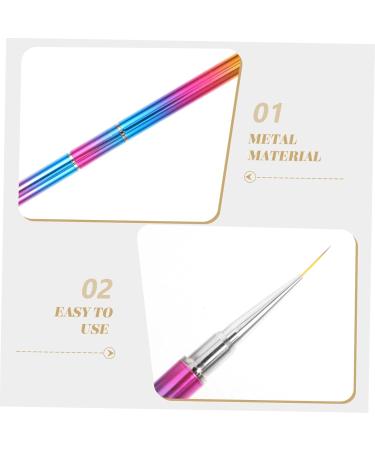 Beavorty 1pc Nail art drawing pen salon drawing art brush women nail brush pen manicure DIY brush builder manicure for nails Nail Salon Supply UV the brush metal rod - Buy Online on GoSupps.com