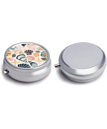 3 Compartment Travel Pill Box - Portable Medicine Organizer for Purse & Pocket | Various Shell Designs - Buy Online on GoSupps.com