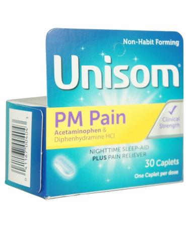 Unisom PM Pain SleepCaps 30 Caps (Pack of 2)