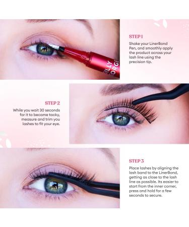 Silly George LinerBond Lash System | SuperNatural Series Starter Kit with LinerBond Adhesive Eyeliner and Natural Look Lashes - Nova LinerBond Black - Buy Online on GoSupps.com