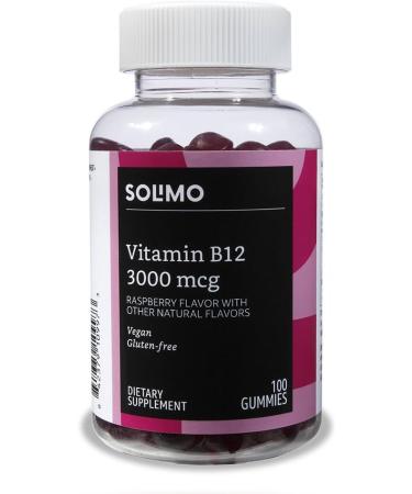 Amazon Brand - Solimo Vitamin B12 3000 mcg 100 Gummies 2 Gummies per Serving (Pack of 2) & Solimo Adult Multivitamin 300 Gummies 75-Day Supply (Pack of 2) - Buy Online on GoSupps.com