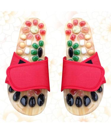 Healeved Acupuncture Jade Relief - Foot Massage Device for Men & Women | Acupressure Sandals for Fasciitis Relief | Size 39-40 - Buy Online on GoSupps.com