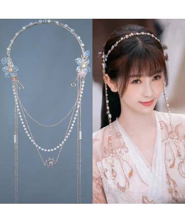 Cang Lan Jue Cosplay Headband: Handmade Chinese Hanfu Tassel for Girls - Fairy and Devil Love Theme - Buy Online on GoSupps.com