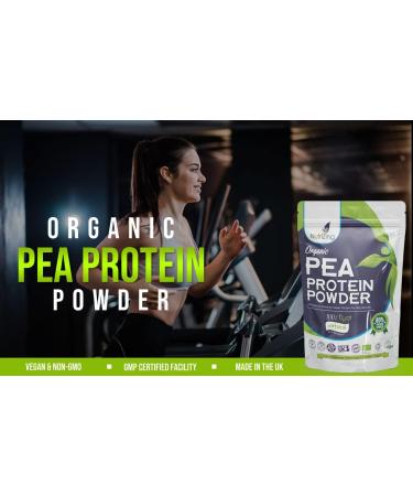 Organic Canadian Pea Protein Powder - 1kg Pouch by NutriZing | Vegan, Soy & Gluten-Free | Keto & Paleo Friendly - Buy Online on GoSupps.com
