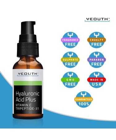 Yeouth Hyaluronic Acid Plus 1 fl oz - Hydrating Serum for Plump Skin - Buy Online on GoSupps.com