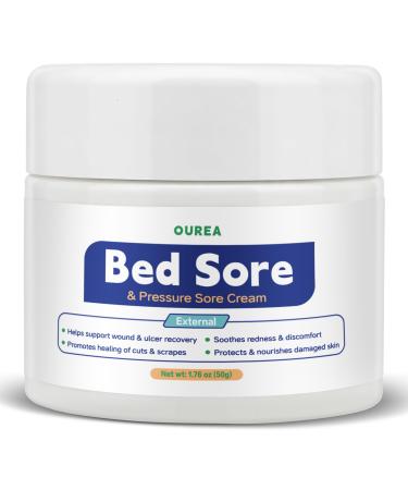 Bed Sore & Pressure Sore Cream Gentle Skin Care for Pressure-Prone Areas Bedridden Individuals & Elderly Natural Non-Greasy Ointment for Cuts Scrapes & Sensitive Skin Home & Nursing Use