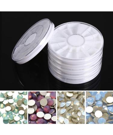 Ctaer Nail Wheel 6 6 5 Set of 6 Pieces 12 Compartments Rhinestone Nail Art Decor Empty Wheel Box Storage Container - Buy Online on GoSupps.com
