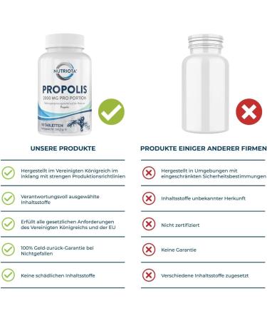 Buy Bees Propolis Tablets 2000mg - High-Strength Vegan Dietary Supplements for Immune Support | 90 Count - Buy Online on GoSupps.com