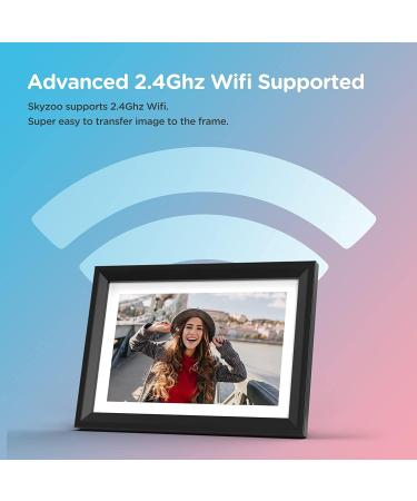 Skyzoo 10.1'' WiFi Digital Picture Frame | 1280x800 IPS Touch Screen | Share Photos and Videos Remotely | Gift for Friends and Family - Buy Online on GoSupps.com
