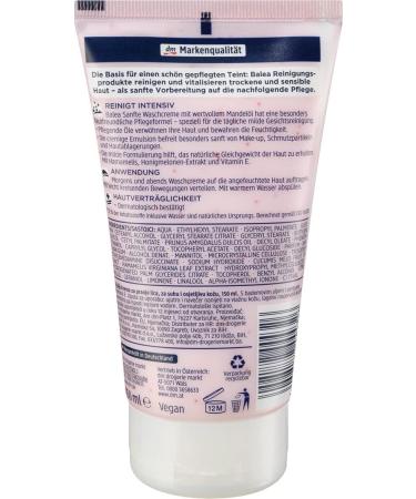 Balea Refreshing Wash Gel - Mild Foaming - With 10% Aloe Vera and Hydro-Complex - For Normal & Combination Skin - 150 ml - Buy Online on GoSupps.com