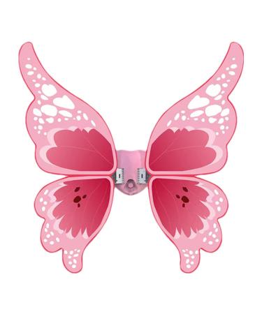 Fairy Wings Butterfly Wings Dress Up Butterfly Wings For Girls Kids Children Colorful Fairy Wings Princess Fairy Angel Wings For Halloween Christmas Pink(Without led)