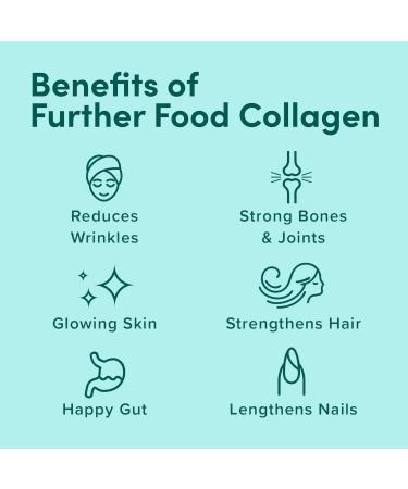 Further Food Unflavored Collagen Peptides Powder, Grass-Fed Pasture-Raised Hydrolyzed Type 1 & 3 Protein Gut Health - Buy Online on GoSupps.com