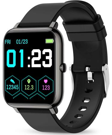 KALINCO Smart Watch Fitness Tracker - Black
