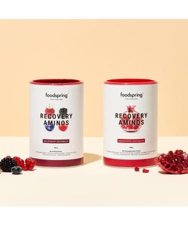 Foodspring Recovery Aminos 400g - Wild Berry | Clean Post-Workout Recovery Without Artificial Flavors - Shop Now! - Buy Online on GoSupps.com