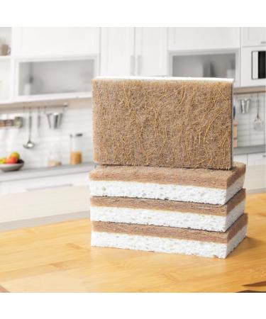 korvre 16PCS Biodegradable Compostable Cellulose Eco Friendly Sponge for Dishes Cleaning - Buy Online on GoSupps.com