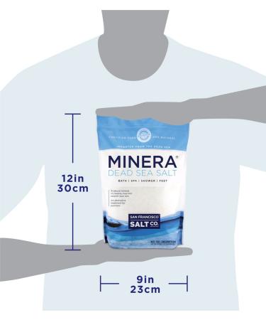 Minera Natural Dead Sea Salt 5 lbs. Bulk Fine Grain - Pure and Mineral-Rich - Buy Online on GoSupps.com