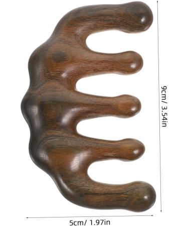 Watiifufu Sandalwood Comb - Simple & Reliable Body Massage Device | Creative Wooden Acupuncture Massager - Buy Online on GoSupps.com