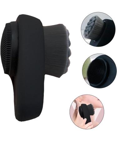 Face Scrubber - Comfortable Face Wash Brush - 2 in 1 Facial Tool Soft Bamboo Charcoal Bristles with Lid for Cleaning Deep Pore Coatuiyo - Buy Online on GoSupps.com