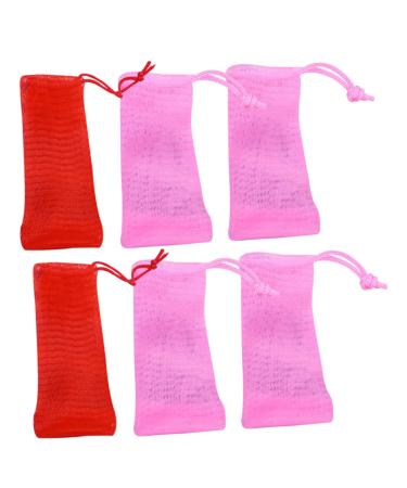 CANIGHT 6pcs Soap Soap Exfoliating Soap Scrubbing Net Mit Washing Pe