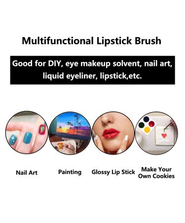 100 Pcs Disposable Lip Brushes | Soft Brush Head | Lipstick Applicators | Cosmetic Wands | PYO Cookie Paint Brushes - Black - Buy Online on GoSupps.com