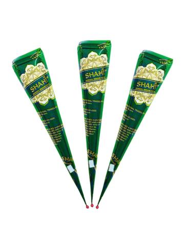 Shahi 100% Natural Henna Cones Ready to Use Organic Henna Paste Cones Mehandi Cone Made From Triple Sifted Henna Leaf Powder Long-lasting Henna Paste for Festivals Chemical-free (Pack of 3) - Buy Online on GoSupps.com