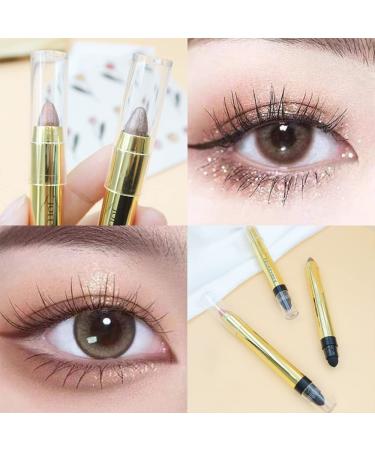 Earth Tones Eyeshadow Stick - Waterproof Matte and Shimmer Pencil with Soft Brush for Long Lasting Smoky Eye Makeup - Buy Online on GoSupps.com