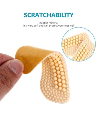 Happyyami 4D Heel Liner Cushions - Anti-Slip Silicone Insoles for Men & Women | 3 Pairs for Loose Heels & Blister Protection | International Shipping Available - Buy Online on GoSupps.com