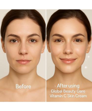 Global Beauty Care Vitamin C - Skin Cream with Niacinamide AHA & Vitamin E 1.7 fl oz 50ml Glowing 1.7 Fl Oz (Pack of 1) - Buy Online on GoSupps.com