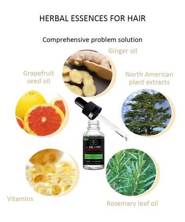 AICHUN BEAUTY Beard Grow Oil - Facial Hair Growth Supplement for Men | Thicker Beard Care & Hair Growth Vitamins 30ml - Buy Online on GoSupps.com