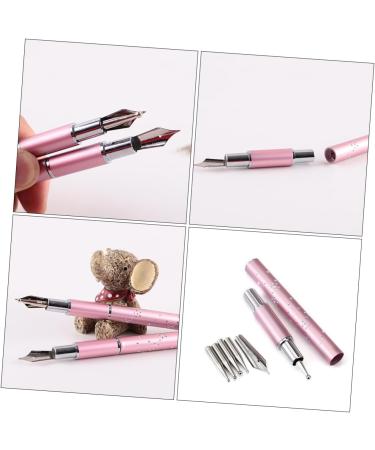 DOITOOL 6 Sets Colored Pen Nail Art Kit Nail Dotting Pen Manicure Kits Painting Tools Shoelace Charms Accessories for Gel Nail Kit Manicure Pen Drawing Pen Nail Polish Pink Metal - Buy Online on GoSupps.com