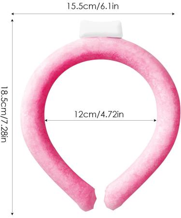 Neck Cooling Ring - Multipurpose Neck Cooling Wrap | Neck Cooling Tube For Summer | Neck Cooler Tube With Portable Design | Lightweight Neck Cooling Tube For Outdoor | Reusable Neck Cooler Pink - Buy Online on GoSupps.com