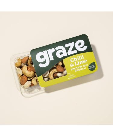 Graze - Chilli & Lime Savory Snacks - Vegan Savoury Snacks High in Protein & Fibre - Pack of 18 snacks - Buy Online on GoSupps.com