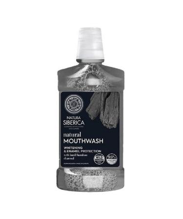 Natura Siberica Natural Mouthwash Bamboo Charcoal Whitening & Enamel Protection 520ml