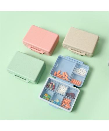 2023 Portable Daily Pill Organizer - 9 Compartment Waterproof Pill Box for Travel & Vitamins - G-1PC-Green - Buy Online on GoSupps.com
