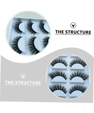 minkissy 5 Pairs Fake Eyelashes False Eyelashes Bulk Natural Easiest Fake Lashes Fluffy False Self Adhesive Eyelashes Natural Look Lash Accessories Makeup Accessory Magnetic 3d Fiber - Buy Online on GoSupps.com