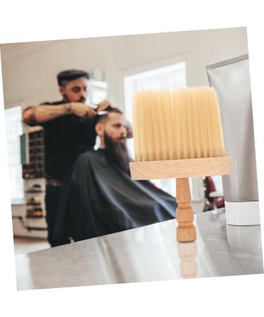 MAGICLULU Hairdressing Bristle Brush Neck Brush Tool Barber with Wood Handle Shaving Brush Barber Accessories Salon Shave Brush Barber Brush Neck Duster Manual Sharpened Yellow Hair - Buy Online on GoSupps.com