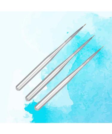 Beaupretty Nail Art Liner Brush Pen nail art liner nail art brush pen nail stripping brush nail polish liner eyeliner Eyeliner Small Bristle Brush medium Silver - Buy Online on GoSupps.com