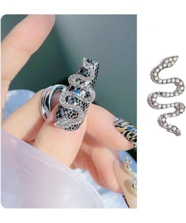 1 PC Colorful Oversized Nail Salons Crystal Diamond Design Snake Shape Nail Charms 3D Art Accessoirs(1) Style1 - Buy Online on GoSupps.com
