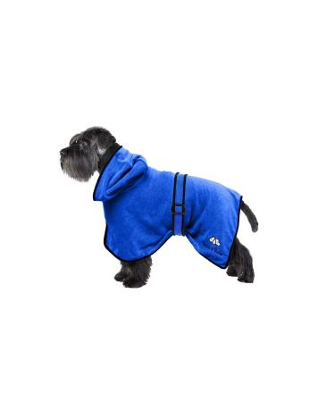Bella & Balu Dog Bradge Out of Microfiber + Pfot towel - absorbent dog bathrobe for drying after swimming swimming or walking in the rain (S | blue) S blue - Buy Online on GoSupps.com