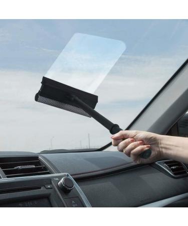 Multi-Use Window Squeegee Cleaner with Sponge and Rubber Blade - Black - Buy Online on GoSupps.com