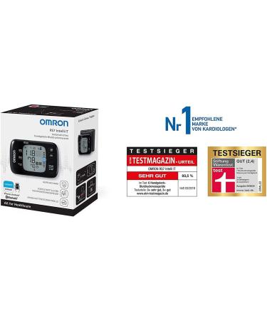 Omron RS7 Intelli IT Wrist Blood Pressure Monitor - Smartphone Compatible with Bluetooth Pairing and Positioning Sensor - Buy Online on GoSupps.com