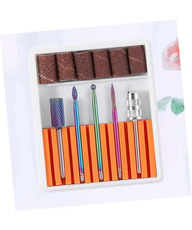 POPETPOP 1 Set Nail Drill Bits for Acrylic Electric Nail File Drill Bits Cuticle Drill Bit Nail Polish Tools Drill Bits for Nails Pedicure Bits Electrical Tools Tungsten Steel Grinding Head 6.5x5.5cm Orange - Buy Online on GoSupps.com