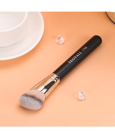 TEOYALL Angled Foundation Brush | Synthetic Kabuki Contour Brush for Blending Buffing & Setting Cosmetics | International Shipping Available - Buy Online on GoSupps.com