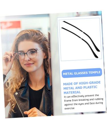 Combined Metal Replacement Tips for Sunglasses & Glasses - Durable 2 Pairs of Nose Pads & Arm Ends - Universal Fit Repair Solution for Men & Women - Black 14x3cm - Buy Online on GoSupps.com