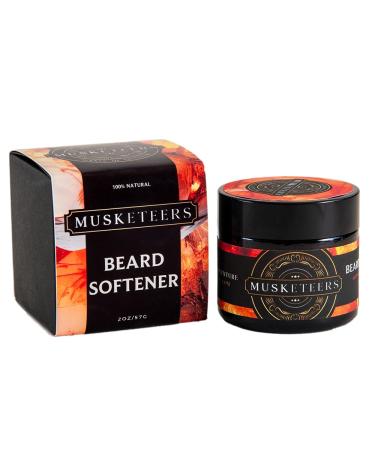 Musketeers - Adoucissant pour barbe - Formule nourrissante et revitalisante enrichie en beurre de cacao de jojoba amande douce et noix de coco - Toilettage naturel pour homme - Parfum ambre gyptien