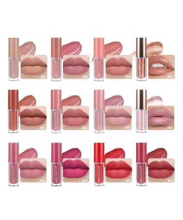 Matte Liquid Lipstick Set | Waterproof Long Lasting Non-Stick Lipsticks for Women (12pcs) - Buy Online Now - Buy Online on GoSupps.com