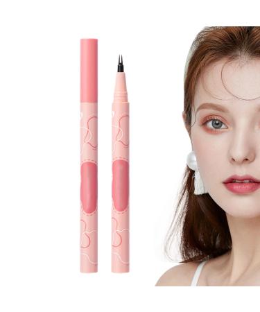 Thin Eyebrow Pencil | 2 Fork Tip Eye Brow Sweatproof | Realistic Make up Eye-Catching Eye Makeup for Women Teens Kagrote 02#