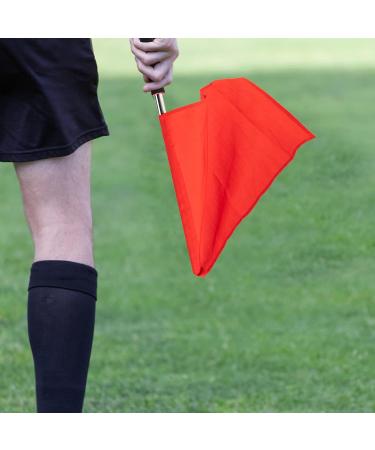 Yardwe Referee Flag 4PCS - Metal Pole Red Training Flags for Soccer Volleyball Football - Linesman Flags with Sponge Handle - Buy Online on GoSupps.com