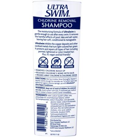 UltraSwim Chlorine Removal Shampoo 7 oz - Moisturizing Formula (Pack of 2) | Best International Shipping - Buy Online on GoSupps.com